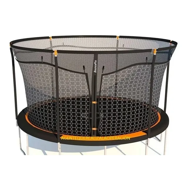 Trampolín Brincolín Uso Rudo 14 Pies Doble Red Pro 4.27m Em