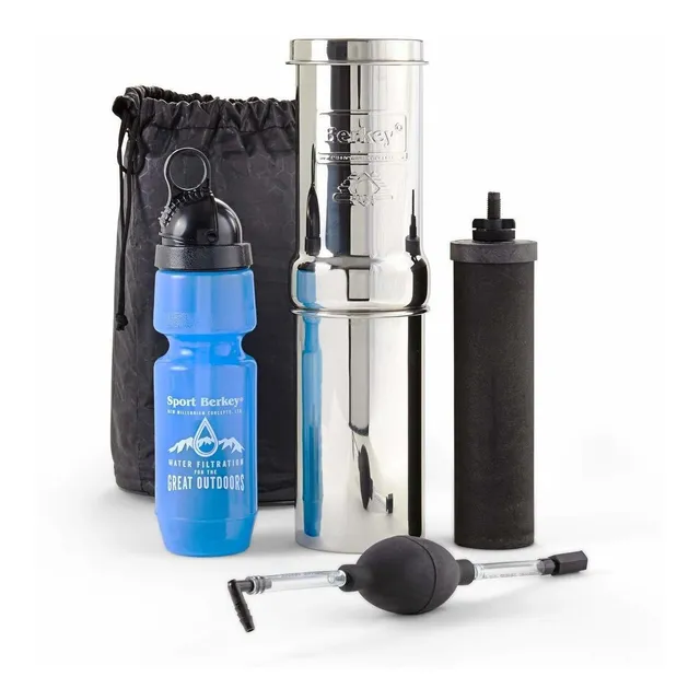 Go Berkey Incluye Botella Agua Acero Inoxidable Filtro Para