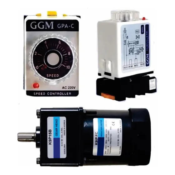 Motor Y Reductor Monofasico De 25w Con Variador De Velocidad