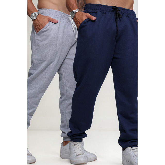 Kit De 2 Calça Jogger Masculina Confortavel Moletom Kit De 2 Calça Jogger Masculina Confortavel Moletom