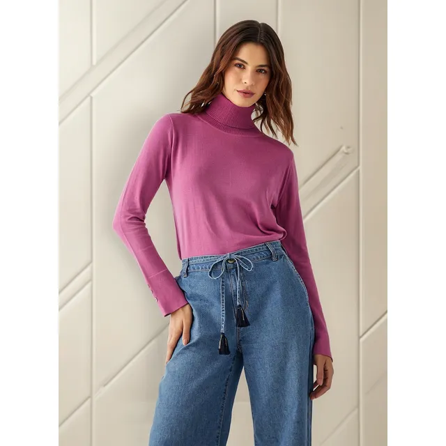 Suéter Esprit 169e106 Rosa Fucsi