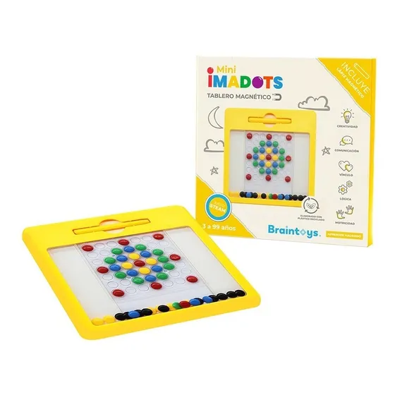 Tablero Magnético Imadots Amarillo Mini Juego Sensorial Niño