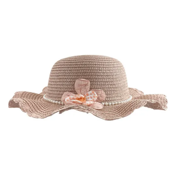Sombreros Para Niña Flor 52cm Paseo Playa Picnic Indigo72