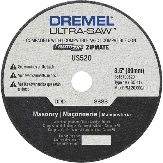 Set 5 Discos 3.5  Dremel  Corte  Mamposteria Ladrillo Yeso