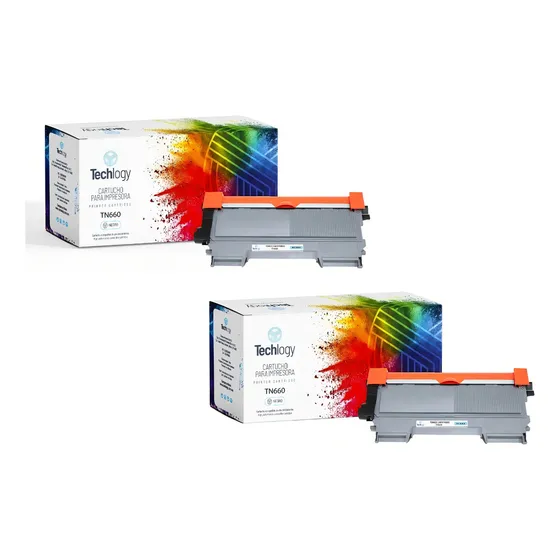 Toner Techlogy Tn630 Tn660 2 Pack 2520 2540 2300 2700 Tinta Negro