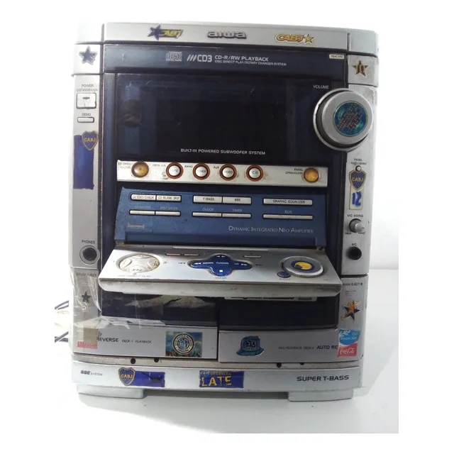 Minicomponente Aiwa Modelo Cx-nsz708 Para Repuestos Plateado 130 W
