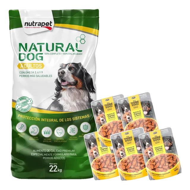 Alimento Perro Adulto Natural Dog 22 Kg + Envío + Regalo