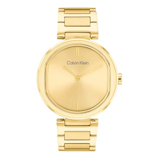  Calvin Klein Feminino Com Caixa De Aço Inoxidável De Quartz