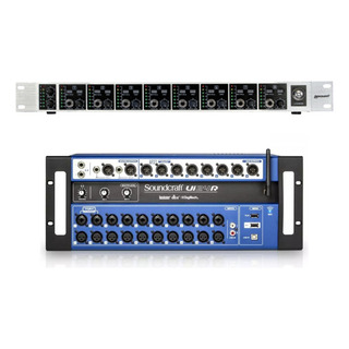 Kit Mesa De Som Ui24r + Powerplay Lexsen Lha8000 Kit Mesa De Som Ui24r + Powerplay Lexsen Lha8000