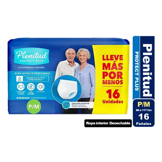 Pañal Pants Para Adulto Plenitud Protect Plus Elige Talla