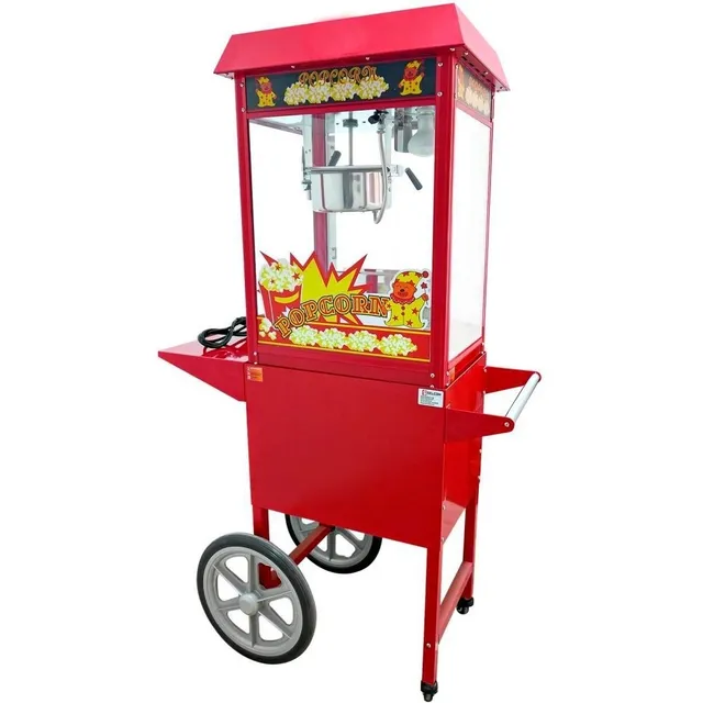 Maquina Electrica Para Hacer Popcorn-canchitas Uso Comercial Rojo