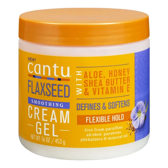Cantu Gel En Crema De Linaza Con Aloe, Miel, Manteca De Kar.