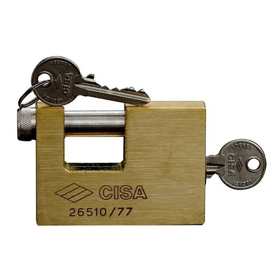 Candado Anticizalla Cisa 77mm Resistente A Segueta 2 Llaves