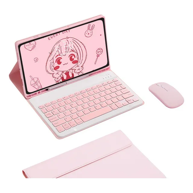Funda+teclado+ratón Para Galaxy Tab A7 10.4 Sm-t500/t505