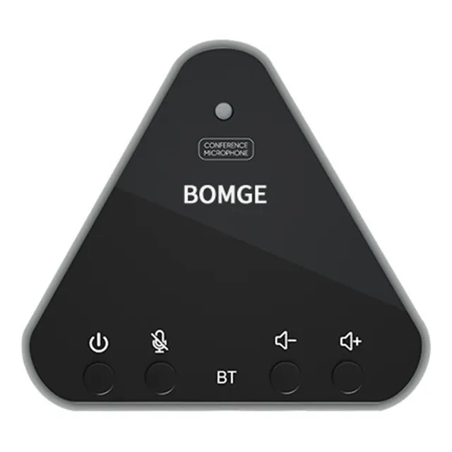 Micrófono Para Conferencias Bomge Con Bocina De 360° Y Usb Color Negro