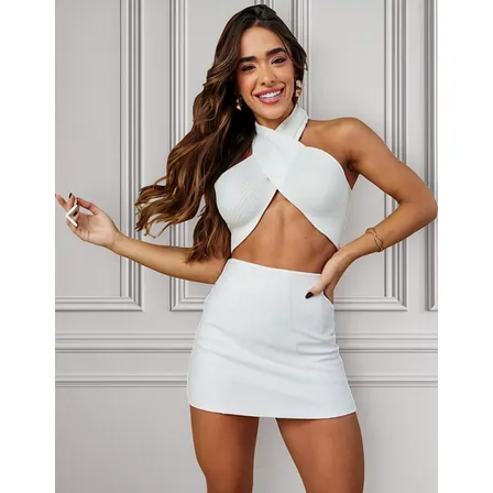 Falda Short Tela Sofia Confección Nacional