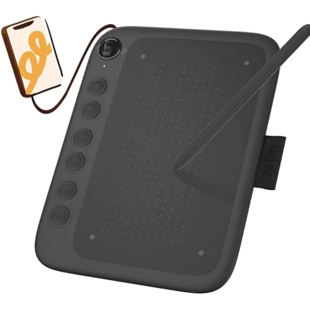 Ugee Q6 - Tableta De Dibujo De 6.5 X 4 Pulgadas
