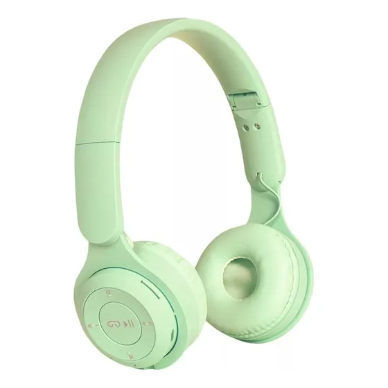 Fone De Ouvido Colorido Sem Fio Bluetooth P2 Sd Rádio Fm