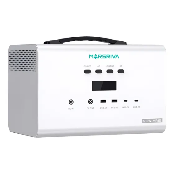 Estación De Energía Portátil 600w Marsriva Mp6s