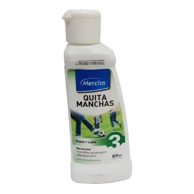 Quita Manchas Textil Merclin 60ml Birome Sangre Oxido Pasto