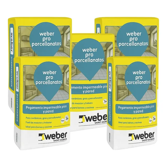 Pegamento 5 Weber Pro Cerámica Y Porcellanato Bolsa 25kg !!