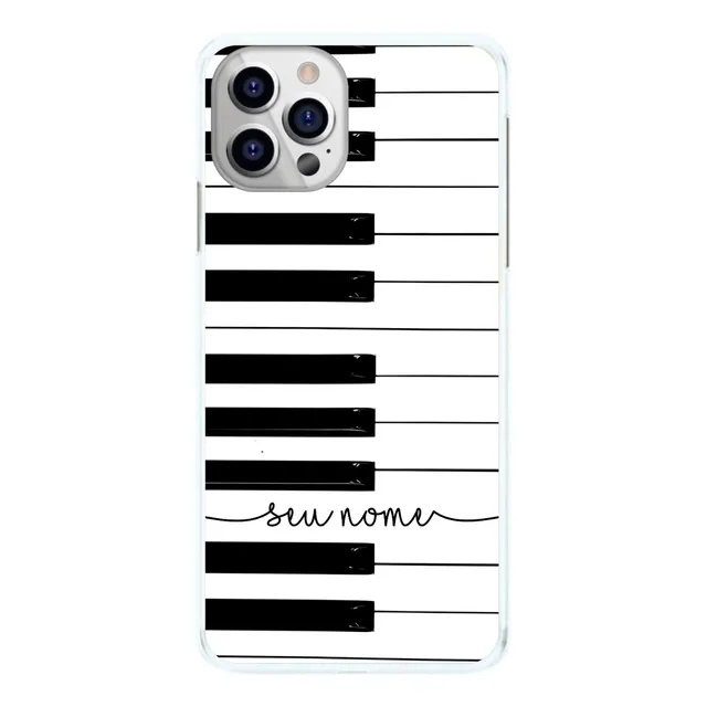 Capinha Piano Com Nome Teclado Músico Capa De Celular