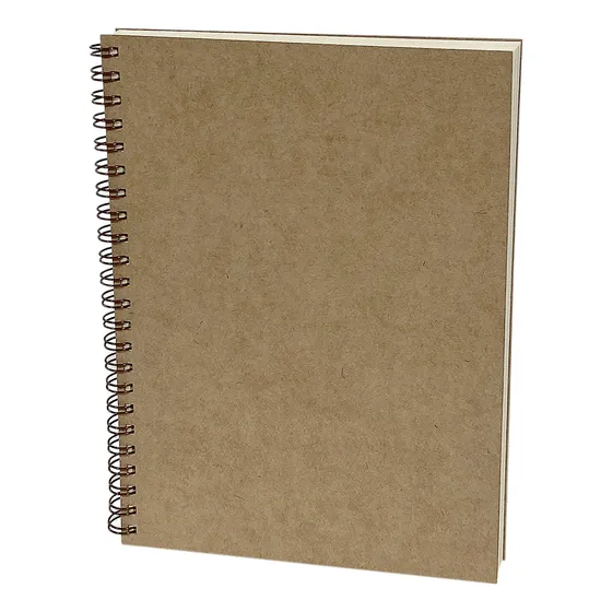Caderno A4 Capa Dura Miolo Liso 125 Folhas Wire-o