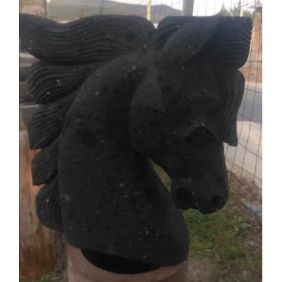  Par De Cabesas De Caballo En Cantera Para Remate O Mesa