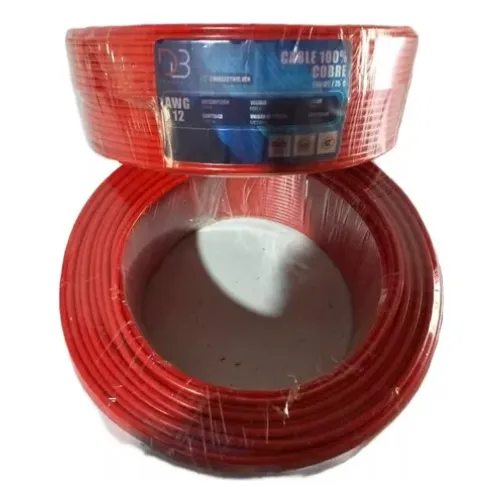 Cable 12 Thw Awg Pvc 75°c 600v X10 Mts 100% Cobre -