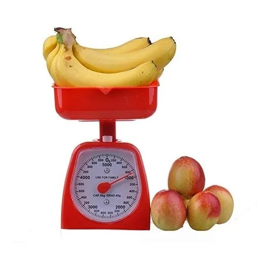 Peso Balanza Analógico Con Bandeja De Cocina Hasta  5 Kg