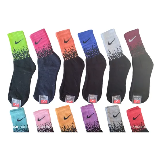 Docena De Medias Nike Paño Largas 12 Pares