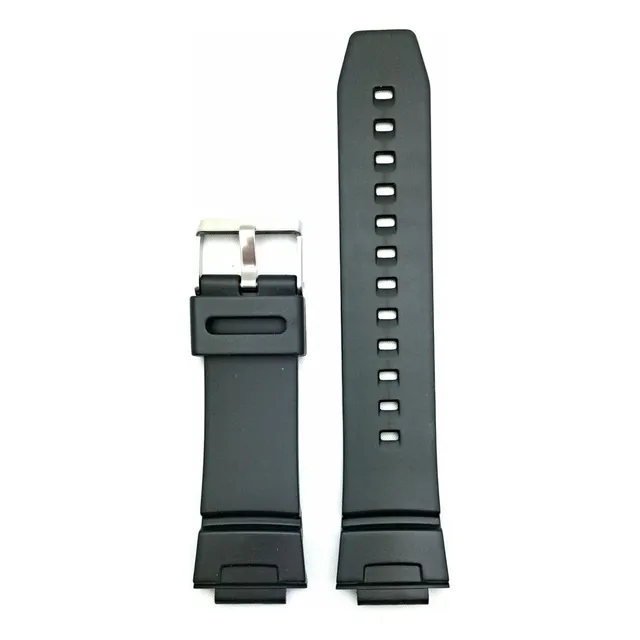 Nueva Vida 16mm Negro Caucho Relojera  Durable Cómodo J6n8w