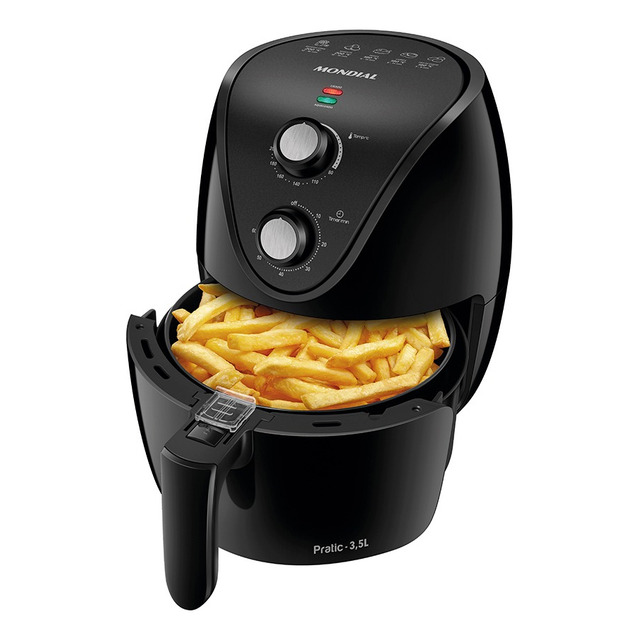 Fritadeira Elétrica Air Fryer Mondial Family Af-35-bf 220v Preto Fritadeira Elétrica Air Fryer Mondial Family Af-35-bf 220v Preto
