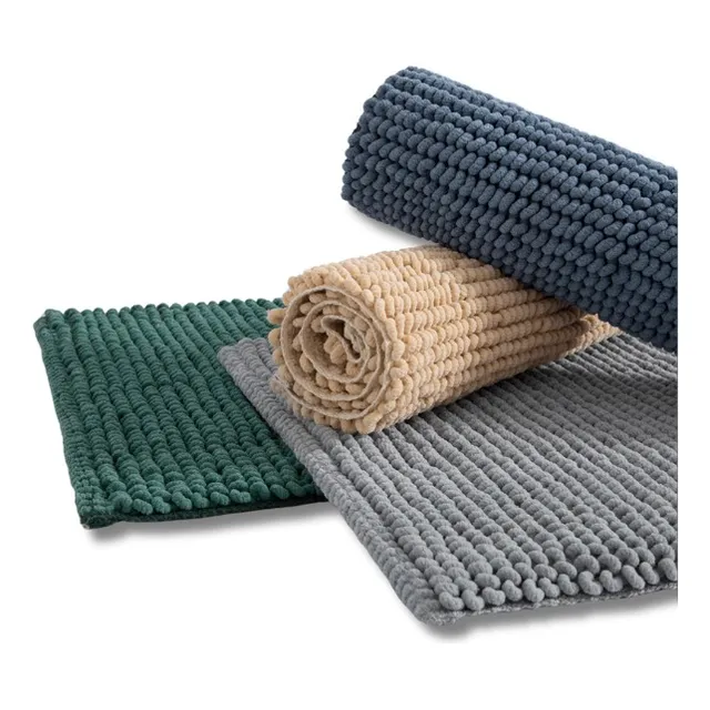 Alfombra De Baño Microfibra Shaggy Súper Absorbente 60x40
