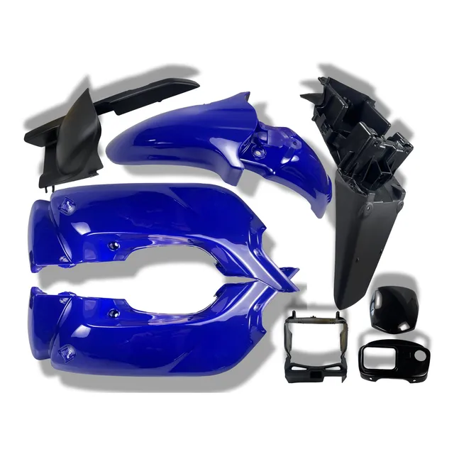 Kit Carenagem Completo 8 Peças Pop 100 Azul 2007 Buriti