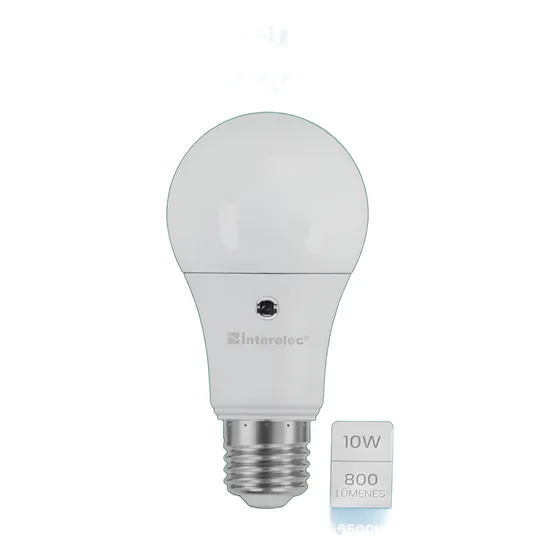 Lampara Led 10 W Con Fotocelula Incorporada Pack X2 Unidades