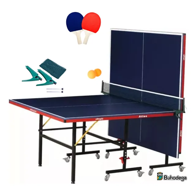 Mesa De Ping Pong +malla+4raquetas+3pelotas De Regalo