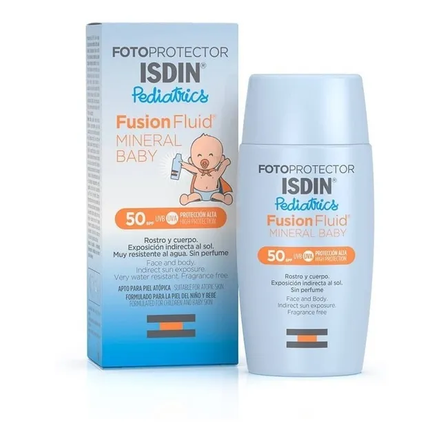 Fotoprotector Isdin Pediatrics Fps 50+ Mineral Baby Protector Solar Para Bebés
