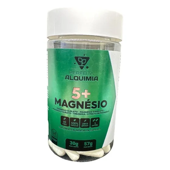 Magnésio 5+ Quelato Dimalato Taurato Treonina Y Citrato