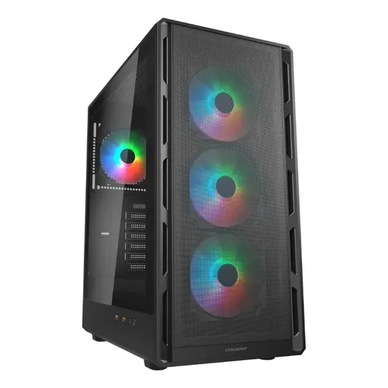 Gabinete Cougar Airface Pure Rgb Negro (3 Front, 1 Back Fan)
