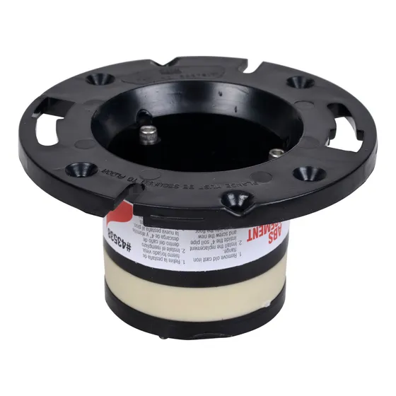 Flange De Reemplazo Para Inodoro Abs Negro 4 Pulgadas
