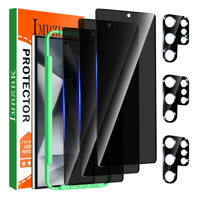 Imbzbk Protector Privacidad S24 Ultra Vidrio Templado 3