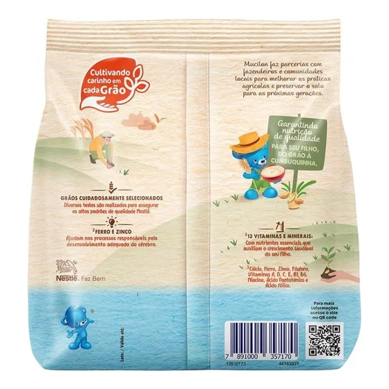 Cereal Infantil Mucilon De Arroz 360g Embalagem Com 9 Unidad