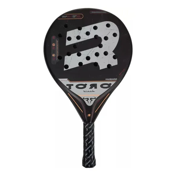 Paleta Royal Padel Toro Black Rugosa Local San Justo