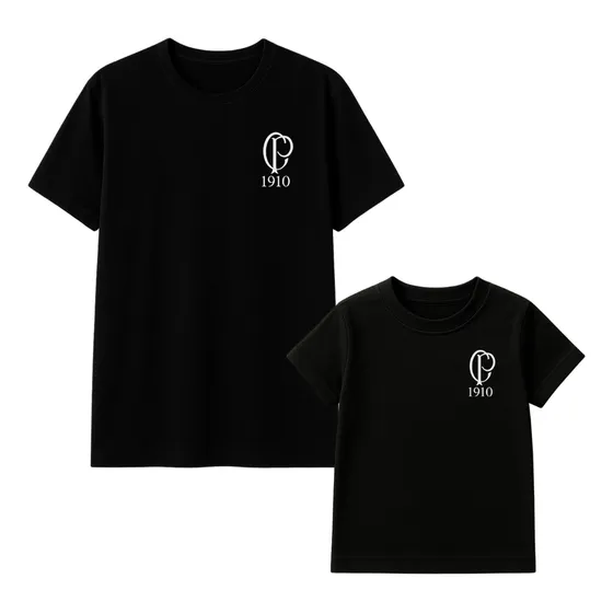 Kit 2 Camiseta Pai E Filho Corinthians Timão Cp Dia Dos Pais