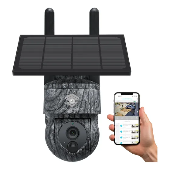 Cámara Vigilancia Solar 4g 3mp Rancho Finca Hd Ptz Sim Chip