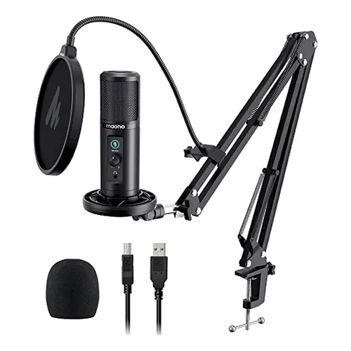 Micrófono USB Amcrest AM430 Cardioide Para Grabaciones, Podcasts y Juegos |  MercadoLibre
