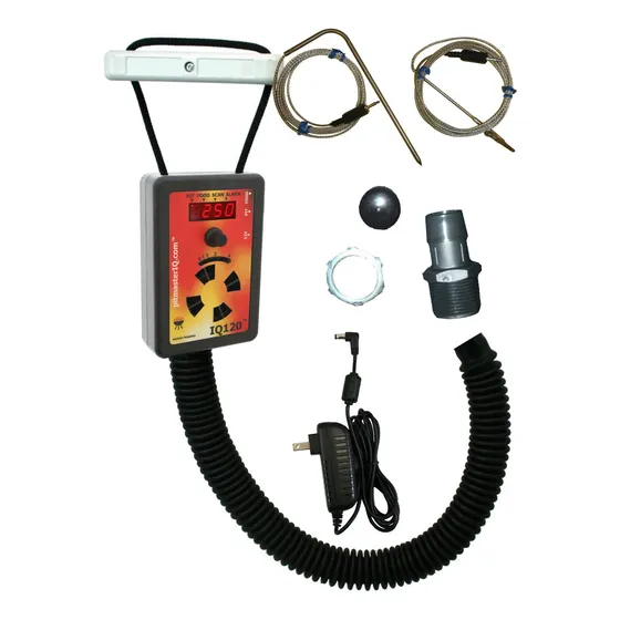 Iq120 Kit Barbacoa Regulador Temperatura Brida Aluminio Barb