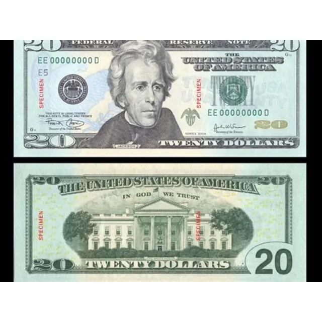 Hermoso Billete Original 20 Dolares Estadosunidos Unc Regalo