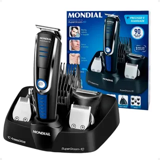 Aparador de Pelos Super Groom 10 Mondial 6W Bivolt BG-03